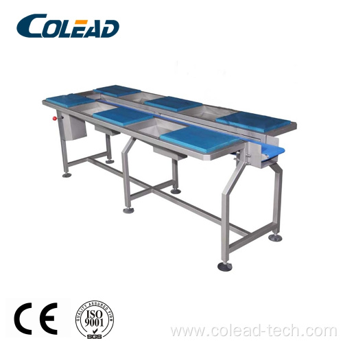 four station selecting conveyor/work table from COLEAD